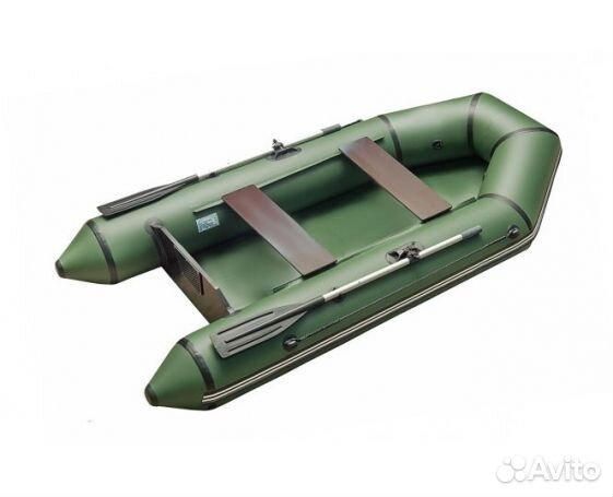 Лодка пвх под мотор Барс-2800, двухместная, зелён