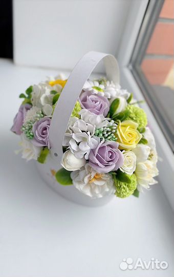 Букет из мыльных роз