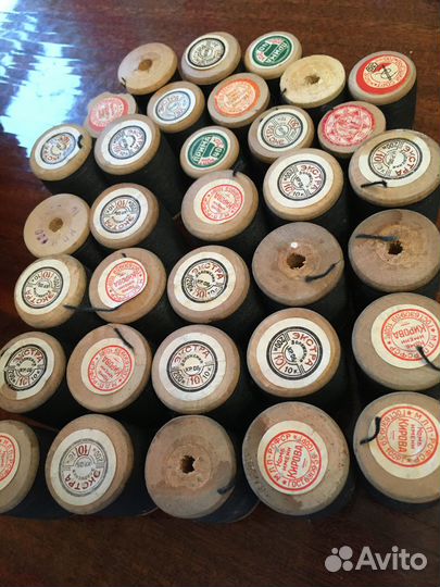 Катушки с нитками СССР