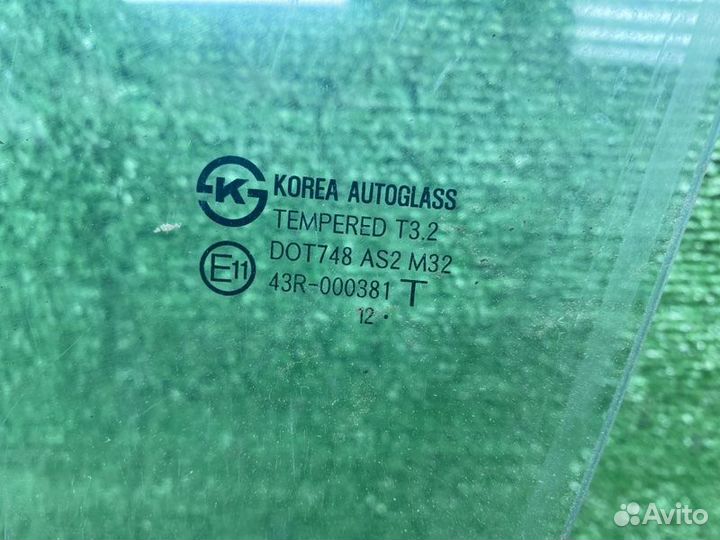 Стекло двери переднее левое Hyundai Solaris RB