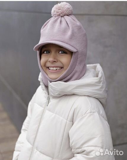 Шапка шлем на девочку