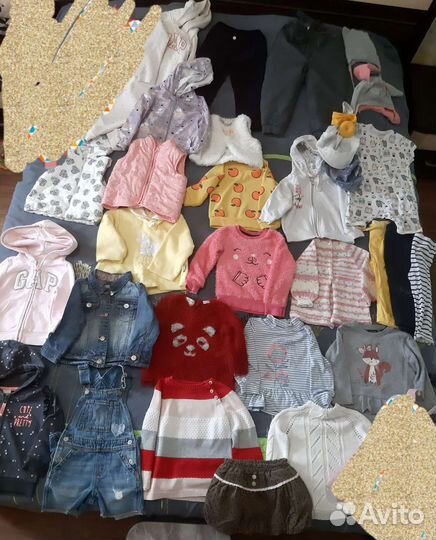 Вещи на девочку пакетом, размер 80-86