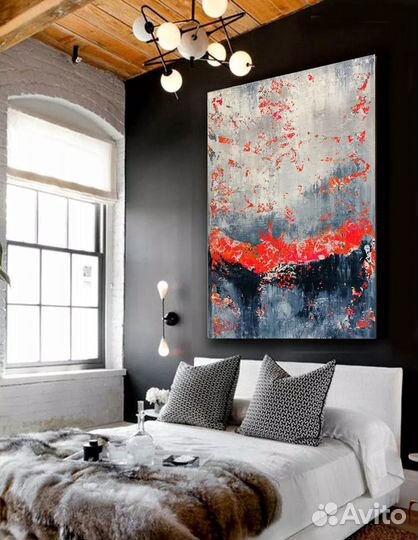 Современная картина маслом на холсте