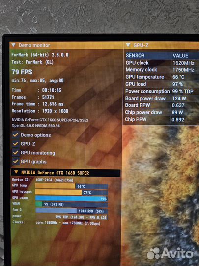 Видеокарта gtx 1660 super 6gb