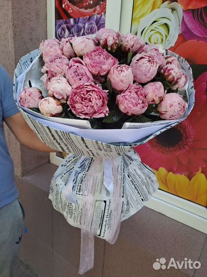 Пионы.букеты из пионов