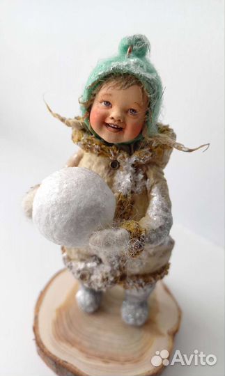 Ватные елочные игрушки