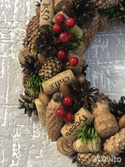 Венок Новогодний Рождественский Декор