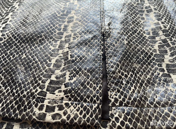 Кожаная юбка