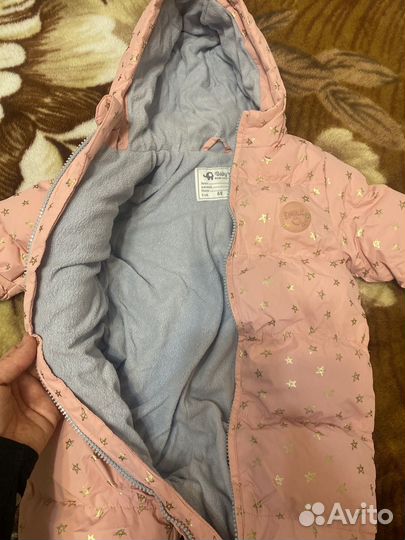Зимний комбинезон для девочки 68