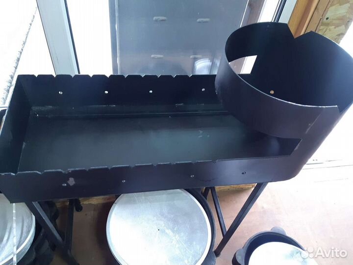 Мангал с местом под казан