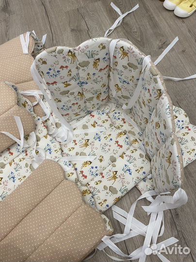 Бортики для кроватки Малышкин дом