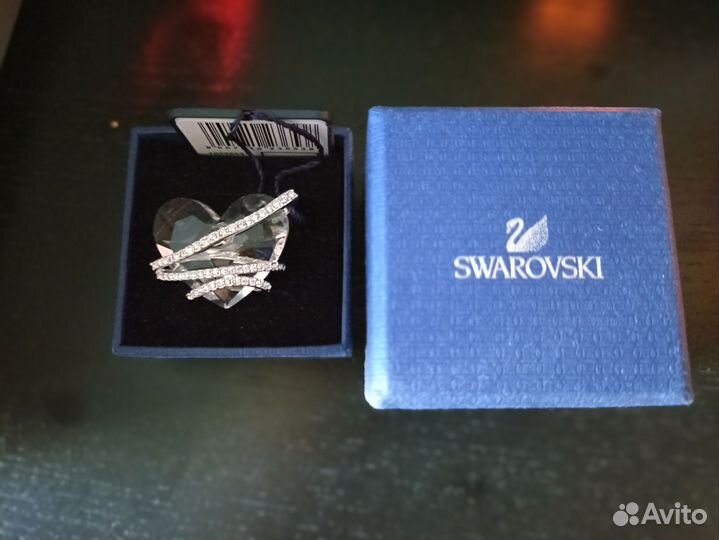 Кулон подвеска сердце Swarovski