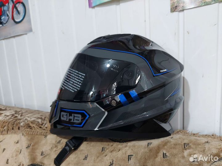 Мотошлем,интеграл,57-62 cм