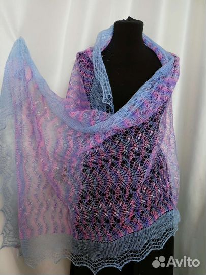 Палантин пуховый