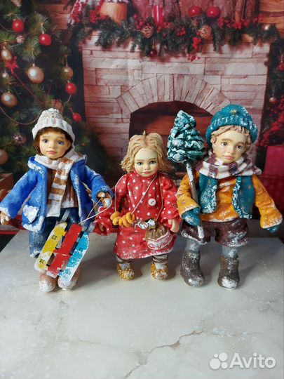 Ватные Елочные игрушки