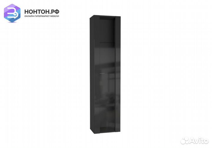 Шкаф навесной Point тип-41 черный глянец / черный