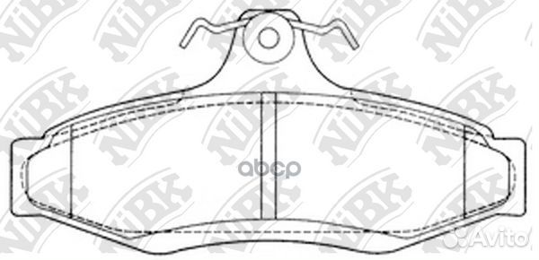 Колодки тормозные дисковые PN0424 NiBK