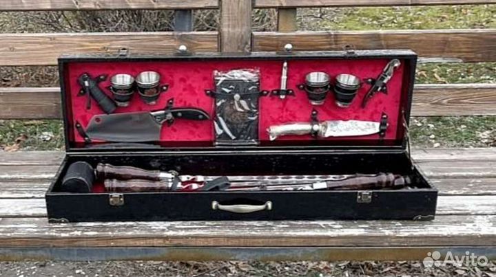 Мужской подарочный набор шампуров