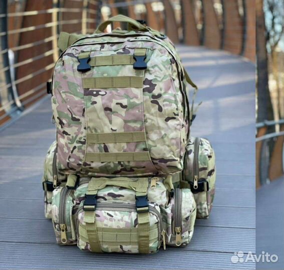 Рюкзак рейдовый 55 литров с подсумками