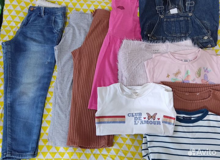5 лет пакет: Zara Next HM,кофты, платье,джинсы
