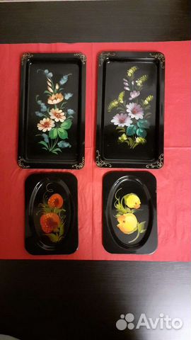 Жостовские подносы (маленькие)