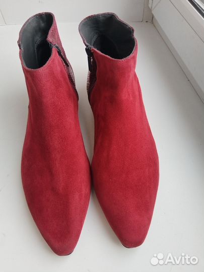 Ботинки замша и кожа Peter Kizer 39-39.5 размер