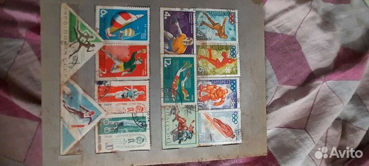 Продам марки СССР с альбомом есть ещё фото марок