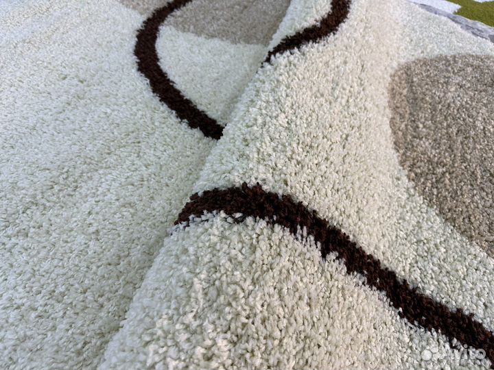 Ковер с высоким воросом 2х2 круг