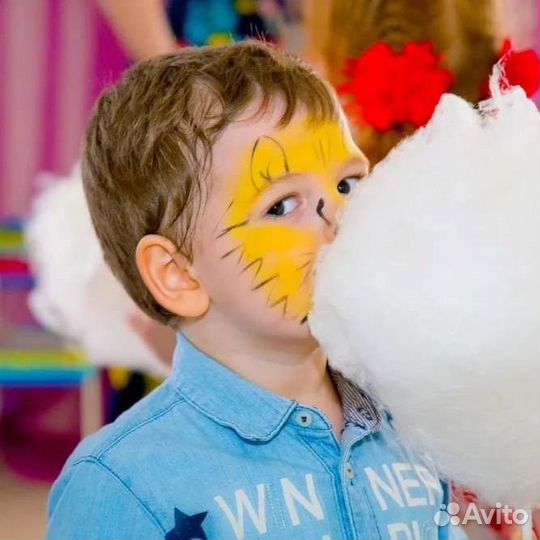 Сладкая вата на детский праздник. Аренда аппарата