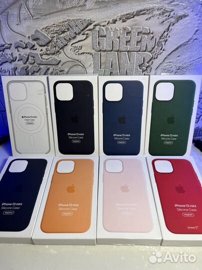 Чехол Silicone Leather iPhone 13mini оригинал