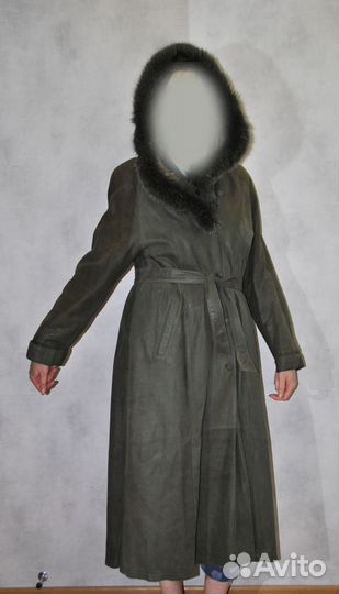 Пальто женское нубук