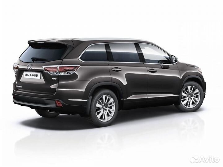 Юбка задняя накладка Toyota Highlander 3 Хайлендер