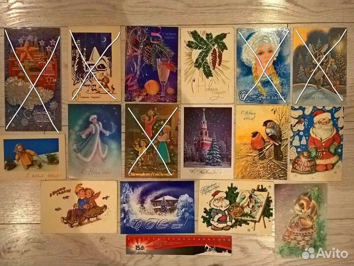 Открытки СССР новогодние и другие