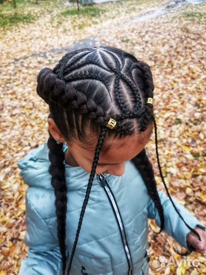 Плетение кос с канекалоном. Брейды
