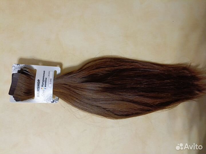 Волосы натуральные на лентах