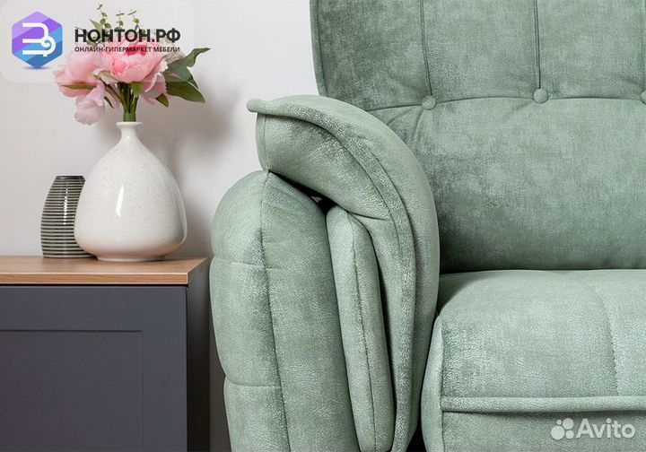 Диван тик-так Дорис светло-зеленый