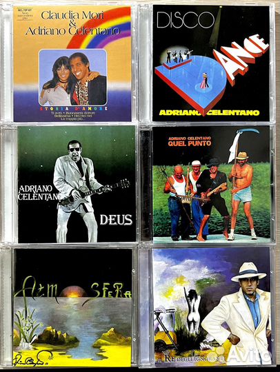 Музыкальные cd диски Adriano Chelentano