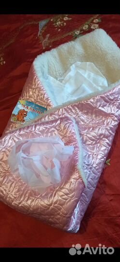 Конверт одеяло меховой на выписку зимнее