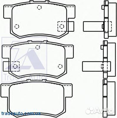 Колодки тормозные дисковые задн acura legend 2.02