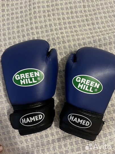 Боксерские перчатки green hill 6