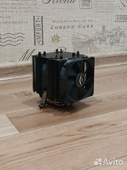Кулер 6 трубок для процессора черный
