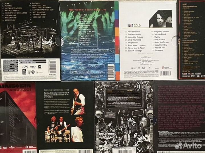 DVD музыка: Depeche Mode, Oasis, Madonna,Rammstein