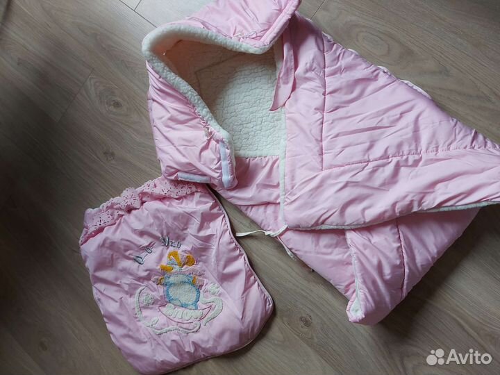 Конверт на выписку зимний для девочки