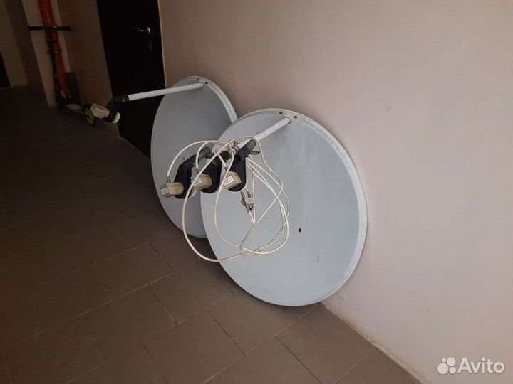 Антенна спутниковая+ ресивер+ DVD