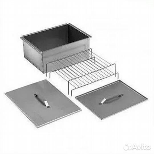 Коптильня 2-х ярусная 450х280х170 мм. сталь 1,5 мм