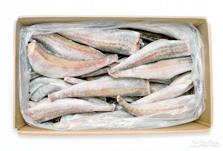 Рыба Минтай с/м потрошеный без головы тушки