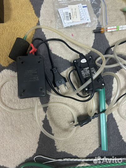 Компрессоры, фильтры, аквариум и тд