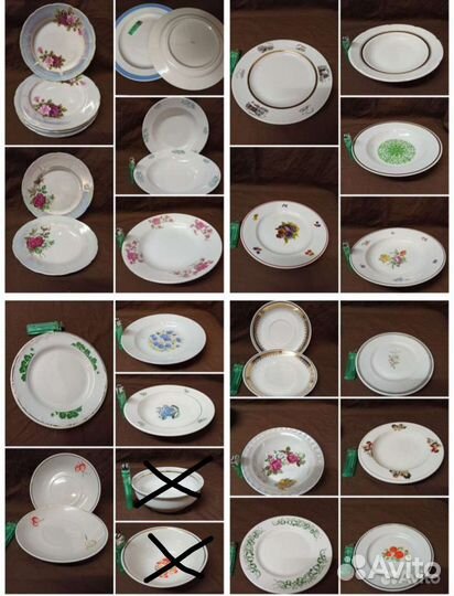 Тарелки периода СССР и другая пос