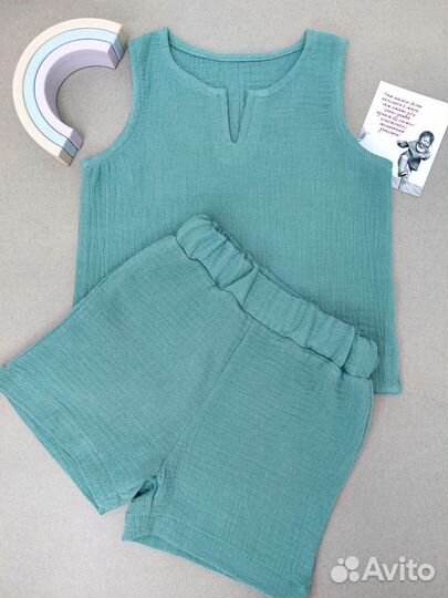 Костюм для мальчика (муслин) / рост 86, 92, 98