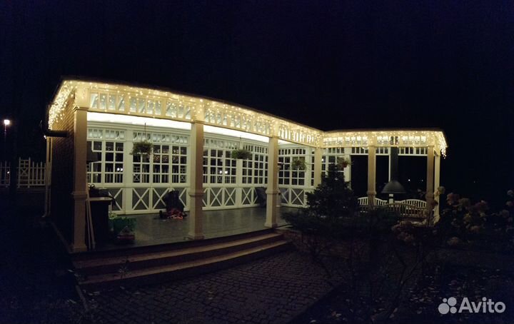 Уличное освещение по контуру